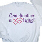 Grandmother of Twins Personalized Sweatshirt